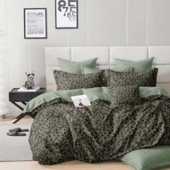 Lenjerie Bumbac Satinat cu 2 Fete, 4 Piese #BS668