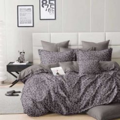 Lenjerie Bumbac Satinat cu 2 Fete, 4 Piese #BS669