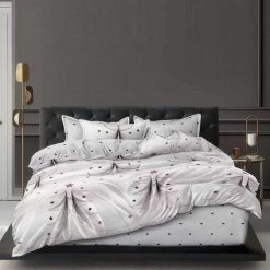 Lenjerie Bumbac Satinat cu 2 Fete, 4 Piese #BS673