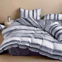 Lenjerie Bumbac Satinat cu 2 Fete, 4 Piese #BS678