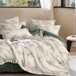 Lenjerie Bumbac Satinat cu 2 Fete, 4 Piese #BS680