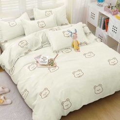 Lenjerie Bumbac Satinat, 4 Piese #BS599