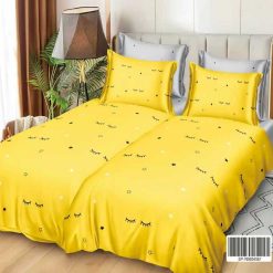 Lenjerie Bumbac Satinat cu 2 Fete, 7 Piese #K26