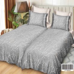 Lenjerie Bumbac Satinat cu 2 Fete, 7 Piese #K02