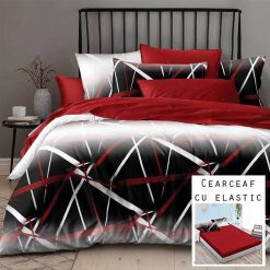 Lenjerie Finet cu 2 Fete, Cearceaf cu Elastic, 6 Piese #FE426