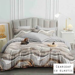 Lenjerie Finet cu 2 Fete, Cearceaf cu Elastic, 6 Piese #FE430
