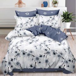 Lenjerie Finet cu 2 fete, Flori, 6 piese #F501
