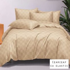 Lenjerie Finet, Lux, Patratele, Cearceaf cu Elastic, 6 Piese #FE381