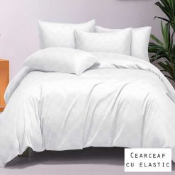 Lenjerie Finet, Lux, Patratele, Cearceaf cu Elastic, 6 Piese #FE390