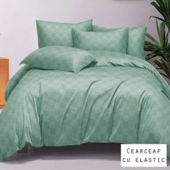Lenjerie Finet, Lux, Patratele, Cearceaf cu Elastic, 6 Piese #FE394