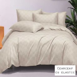 Lenjerie Finet, Lux, Patratele, Cearceaf cu Elastic, 6 Piese #FE395