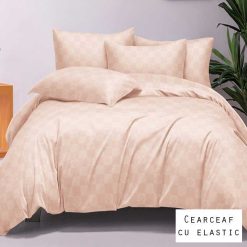 Lenjerie Finet, Lux, Patratele, Cearceaf cu Elastic, 6 Piese #FE396