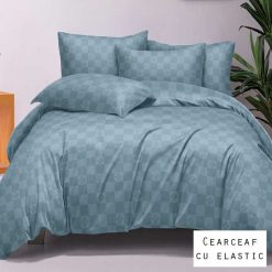 Lenjerie Finet, Lux, Patratele, Cearceaf cu Elastic, 6 Piese #FE389