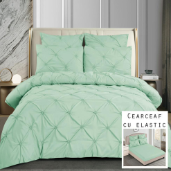 Lenjerie Finet, Pliuri, Cearceaf cu Elastic, 6 Piese #FE365