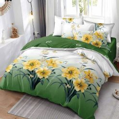 Lenjerie Finet cu 2 Fete, Flori, 6 Piese #F819