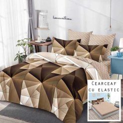 Lenjerie Finet cu 2 Fete, Cearceaf cu Elastic, 6 Piese #FE93