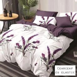 Lenjerie Finet cu 2 Fete, Cearceaf cu Elastic, 6 Piese #FE399