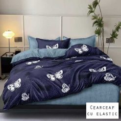 Lenjerie Finet cu 2 Fete, Cearceaf cu Elastic, 6 Piese #FE338