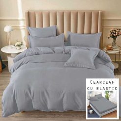 Lenjerie Finet cu 2 Fete, Cearceaf cu Elastic, 6 Piese #FE150