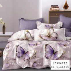 Lenjerie Finet cu 2 Fete, Cearceaf cu Elastic, 6 Piese #FE330