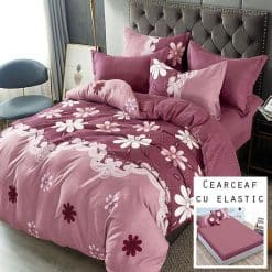 Lenjerie Finet cu 2 Fete, Cearceaf cu Elastic, 6 Piese #FE400
