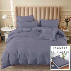 Lenjerie Finet cu 2 Fete, Cearceaf cu Elastic, 6 Piese #FE152