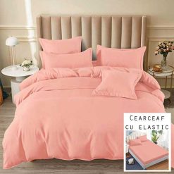 Lenjerie Finet cu 2 Fete, Cearceaf cu Elastic, 6 Piese #FE148