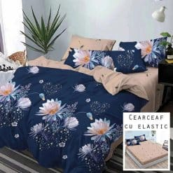 Lenjerie Finet cu 2 Fete, Cearceaf cu Elastic, 6 Piese #FE401