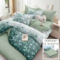 Lenjerie Finet cu 2 Fete, Cearceaf cu Elastic, 6 Piese #FE417