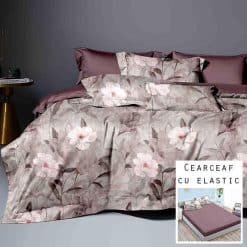 Lenjerie Finet cu 2 Fete, Cearceaf cu Elastic, 6 Piese #FE416