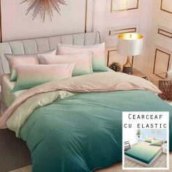 Lenjerie Finet cu 2 Fete, Cearceaf cu Elastic, 6 Piese #FE228