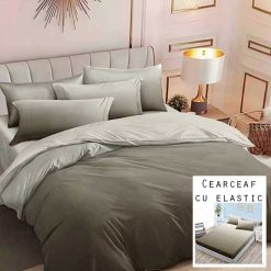 Lenjerie Finet cu 2 Fete, Cearceaf cu Elastic, 6 Piese #FE217