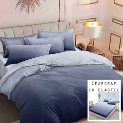 Lenjerie Finet cu 2 Fete, Cearceaf cu Elastic, 6 Piese #FE221