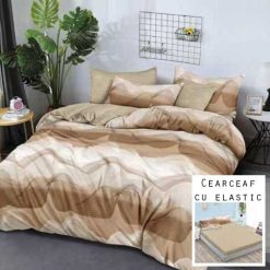 Lenjerie Finet cu 2 Fete, Cearceaf cu Elastic, 6 Piese #FE215