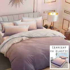 Lenjerie Finet cu 2 Fete, Cearceaf cu Elastic, 6 Piese #FE227