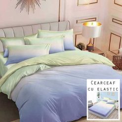 Lenjerie Finet cu 2 Fete, Cearceaf cu Elastic, 6 Piese #FE220