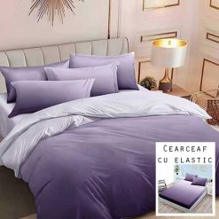 Lenjerie Finet cu 2 Fete, Cearceaf cu Elastic, 6 Piese #FE218