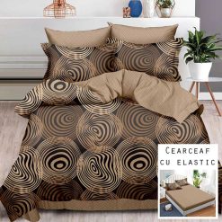 Lenjerie Finet cu 2 Fete, Cearceaf cu Elastic, 6 Piese #FE290