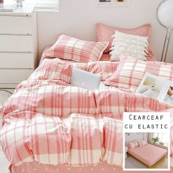 Lenjerie Finet cu 2 Fete, Cearceaf cu Elastic, 6 Piese #FE295