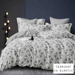 Lenjerie Finet cu 2 Fete, Cearceaf cu Elastic, 6 Piese #FE303