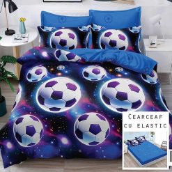 Lenjerie Finet cu 2 Fete, Cearceaf cu Elastic, 6 Piese #FE312