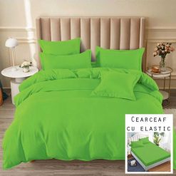 Lenjerie Finet cu 2 Fete, Cearceaf cu Elastic, 6 Piese #FE147