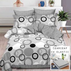 Lenjerie Finet cu 2 Fete, Cearceaf cu Elastic, 6 Piese #FE117