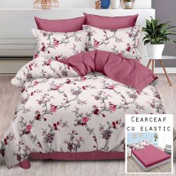 Lenjerie Finet cu 2 Fete, Cearceaf cu Elastic, 6 Piese #FE270