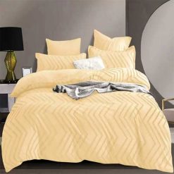 Lenjerie Grofata Jacquard Velvet Lux, 6 Piese #JQ07