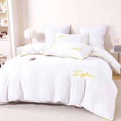 Lenjerie Lux, Finet Fin cu Broderie, 6 Piese #F678