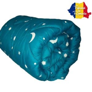 Pilota 180x210cm - Turcoaz - Luna si Stele